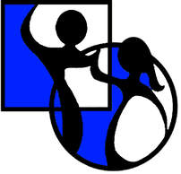 Square - Round Dance Logo in Blue